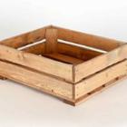 Houten veilingkist 1/2 GN 32x22x10 cm Acacia look Productfoto
