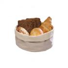 Canvas bread basket ø 20 cm height 12 cm beige product photo