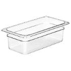 Polycarbonate gastronorm insert 1/3 GN 32.5x17.6x6.5 cm transparent product photo