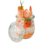 Glass storage jar Tulip round 220 ml with lid product photo