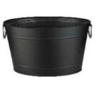 RVS teil verzinkt 28x40x22 cm 11L zwart Productfoto