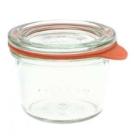 Glass storage jar Mini-mold round 80 ml with lid product photo