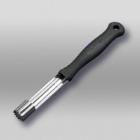 Stainless steel apple drill serrated with plastic handle 18 cm black product photo