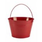 Metal bucket buffet ø 25x14.2 cm red product photo
