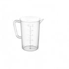 Kunststof maatbeker PP met maatverdeling 1L transparant Productfoto