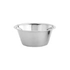 Stainless steel basin kitchen bowl with flat bottom ø 28 cm 3.5L silver product photo