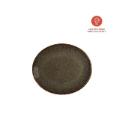 Bonna porcelain plate Moove Ore Tierra oval 25 cm brown product photo