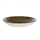 Bonna porcelain coupe plate deep Bloom Ore Tierra ø 25 cm brown photo du produit