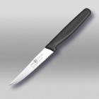 Stainless steel serrated tomato knife with plastic handle 10 cm black product photo