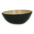 Melamine kom FRIDA Lock ø 25 cm 1.6L houtuitstraling/zwart Productfoto