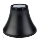 Melamine ophoger FRIDA Lock ø 16.5x12 cm houtuitstraling/zwart Productfoto