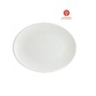 Bonna porseleinen plate Moove Iris oval 36x28 cm off white product photo