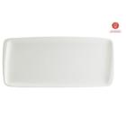 Bonna porseleinen plate Moove Iris rectangle 34x16 cm off white product photo