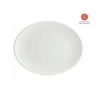 Bonna porseleinen plate Moove Iris oval 31x24 cm off white product photo
