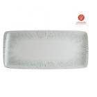 Bonna porcelain plate Moove Iris rectangle 34x16 cm off white/olive green product photo