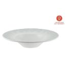 Bonna porcelain pasta plate Banquet Iris ø 28 cm 400 ml off white/olive green photo du produit
