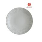 Bonna porseleinen coupe bord diep Bloom Iris ø 23 cm off white/olijfgroen Productfoto