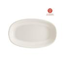 Bonna porseleinen bord Gourmet ovaal 34x19 cm off white Productfoto