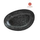 Bonna porcelain coupe plate deep Vago Cosmos ø 26 cm 790 ml black product photo
