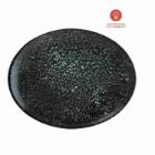 Bonna porcelain plate Moove Cosmos oval 31x24 cm black product photo