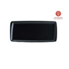 Bonna porseleinen bord Notte Moove rechthoekig 34x16 cm zwart Productfoto