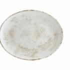 Bonna porseleinen bord Moove Nacrous ovaal 31x24 cm mat creme Productfoto