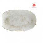 Bonna porseleinen bord Gourmet Nacrous ovaal 34x19 cm mat creme Productfoto