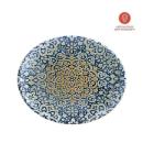 Bonna porseleinen bord Moove Alhambra ovaal 25 cm blauw Productfoto