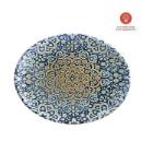 Bonna porcelain plate Moove Alhambra oval 36x28 cm blue product photo