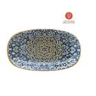 Bonna porseleinen bord Gourmet Alhambra ovaal 15x8.5 cm blauw Productfoto