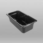 Kunststof gastronorm inzetbak 1/3GN 32.5x17.6x15 cm zwart Productfoto