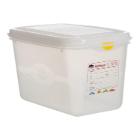 Hermeticos kunststof voedseldoos PP 1/4 GN 26.5x16.2x15 cm 4.3L transparant Productfoto