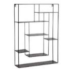 Metal wall rack 50x12.5x69.5 cm black product photo