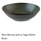 Bonna porseleinen kom Vago Gloire ø 18 cm 470 ml bruin Productfoto
