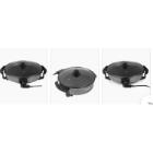 Aluminum party pan with non-stick coating + viewing window ø 62x19 cm black 230V product photo