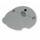 Stainless steel/tempered glass hinged lid with spoon cut-out for Soup Well product photo