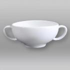 Grocier porseleinen soepkop met 2 oren Opera nr.23 ø 33 cm wit Productfoto