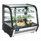 CaterCool stainless steel countertop refrigerated display case 120L black/silver product photo