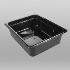Polycarbonate gastronorm insert 1/2 GN 32.5x26.5x10 cm black product photo