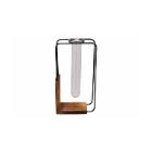 Glass tube vase in holder black product photo