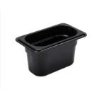 Kunststof gastronorm inzetbak 1/9 GN 17.6x18x10 cm zwart Productfoto