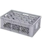 Basic kunststof glazenkorf 24-vaks 60x40x22.4 cm grijs Productfoto