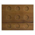 Wooden serving board Mood 31.5x25.5x3 cm with 9 recesses brown product photo