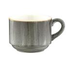 Bonna porcelain coffee cup Banquet Aura Space 210 cc stackable gray product photo