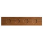Wooden serving board Mood 40x8.5x3 cm with 4 recesses brown product photo