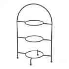 Metal tier/serving stand 26x21 cm black (without plates) product photo