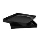 Teflon basket perforated anti slip square 21x29x2.5 cm black product photo