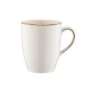 Bonna porseleinen mok met oor Conic Retro 330 cc ø 8.4 cm off white Productfoto