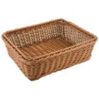 Plastic bread basket 1/2 GN 32.5x26.5x10 cm brown product photo