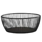 Metal bread basket 20x15x8 cm black product photo